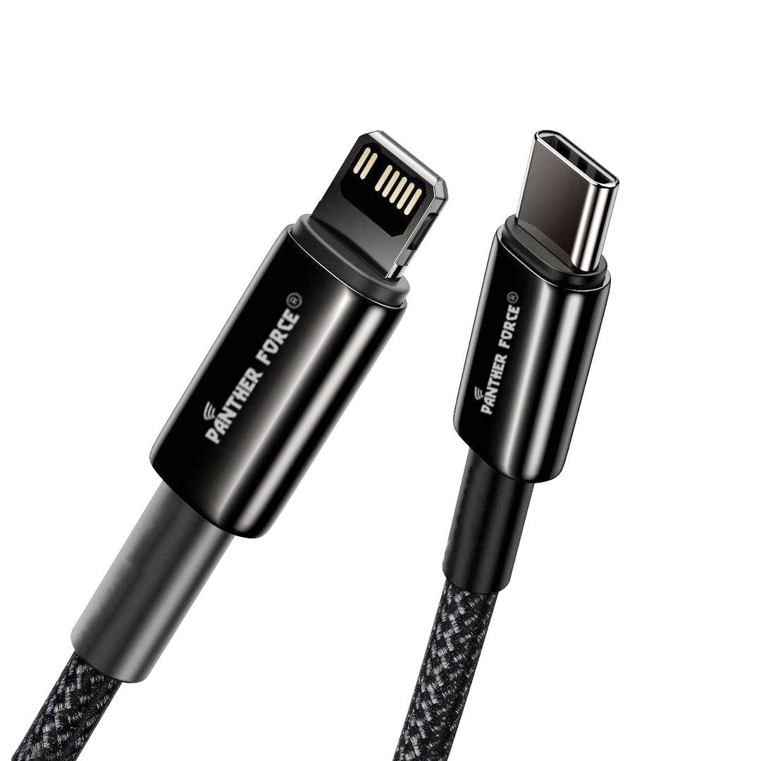 Panther Force PD20W Type-C to iPhone Cable 2M - PF174 - Seamless Connectivity & Uninterrupted Power