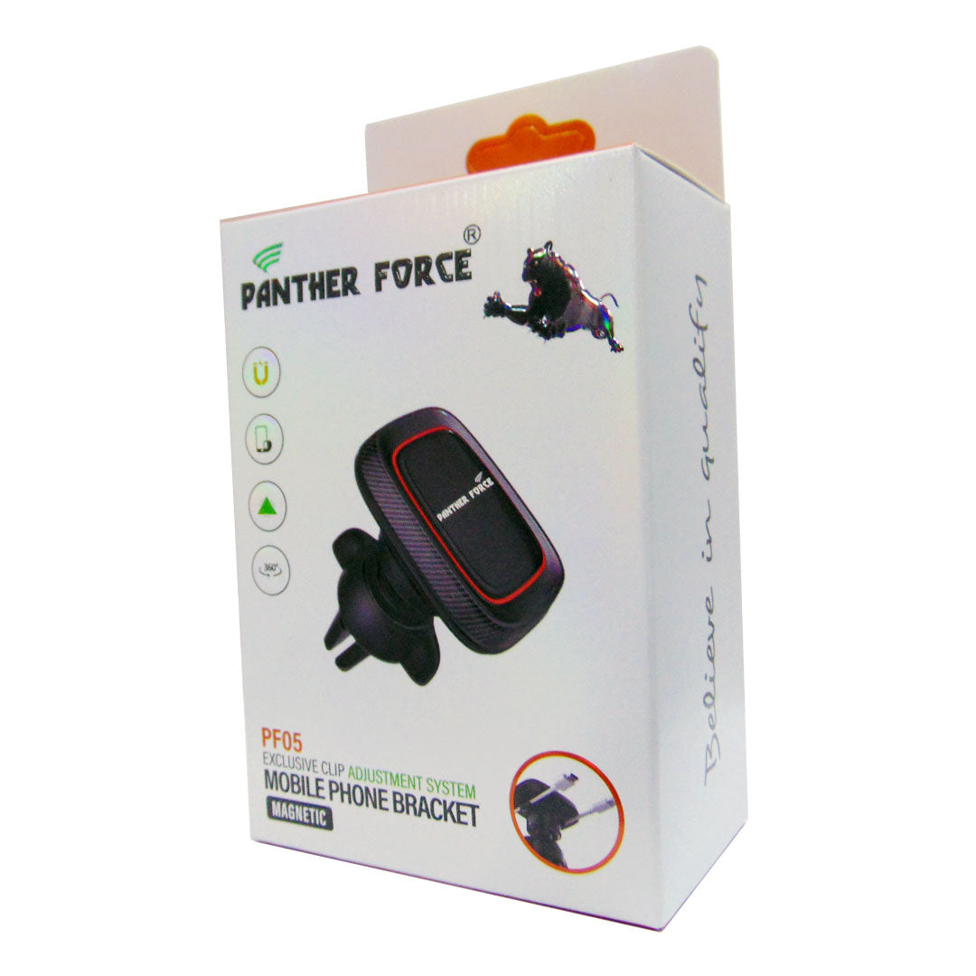 Panther Force Square Magnetic Air Vent Holder PF05- Strong Magnetic Grip, 360° Adjustable, Compact & Durable Design, Universal Compatibility