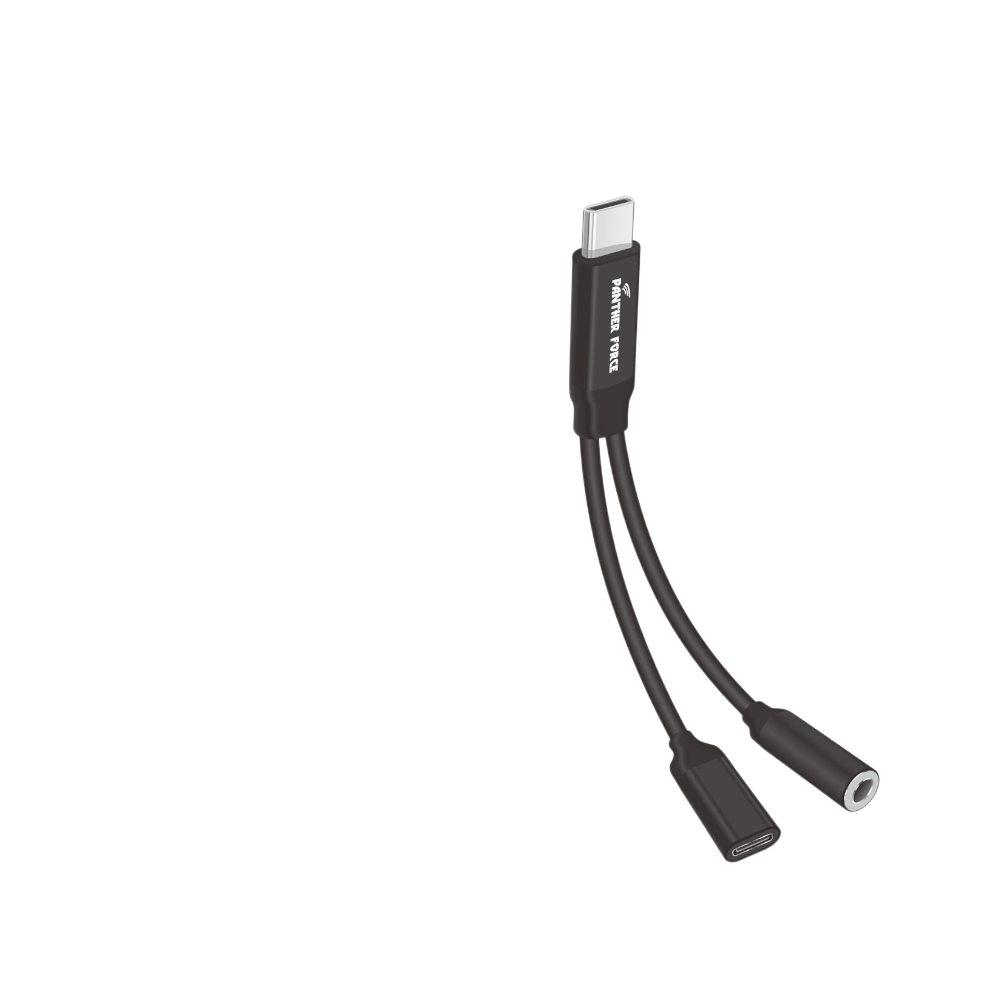 Panther Force 2 in 1 Adapter - PF123 - Fast Charging & Data Transfer for Micro USB & USB-C Devices