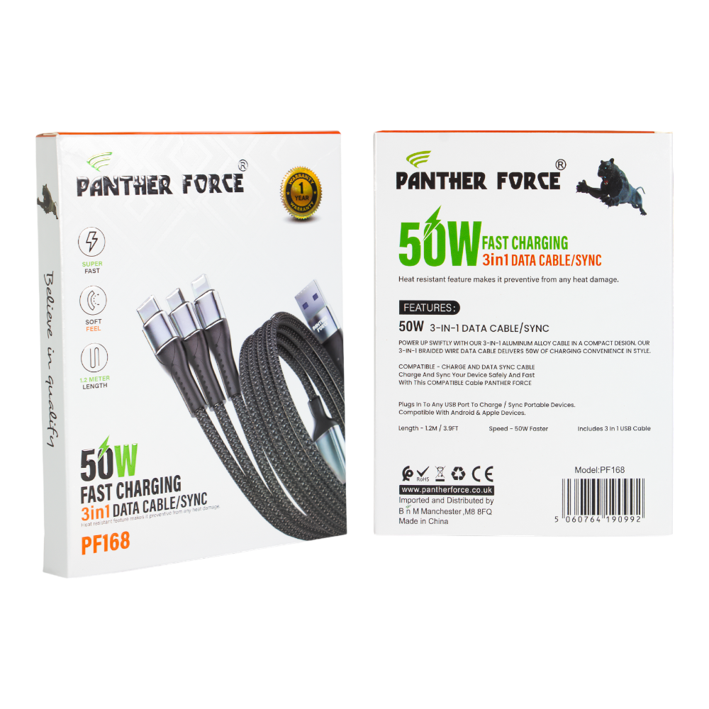 Panther Force 3-in-1 Cable - PF168