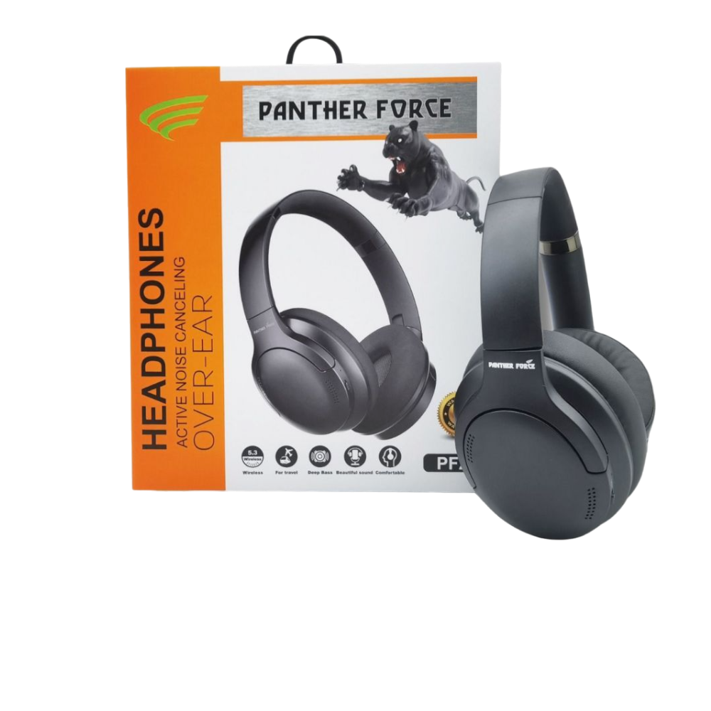 PANTHER FORCE ANC Headphones - PF217 | Active Noise Cancelling, Wireless Bluetooth Over-Ear Headphones | High Sound Quality, Comfortable & Perfect for Travel | Premium Audio Experience