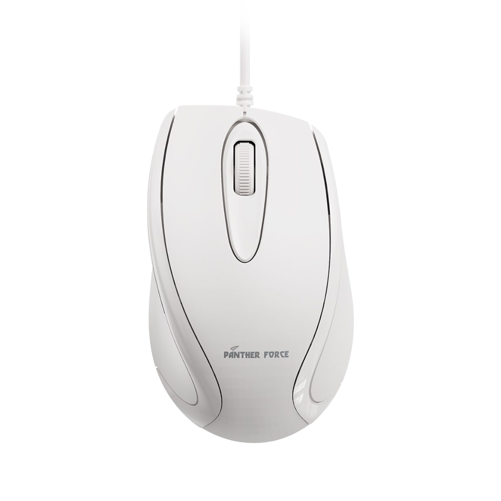 Panther Force Wired Optical Mouse - PF295 | High-Precision Tracking, Ergonomic Design, Durable Build, Plug-and-Play Simplicity