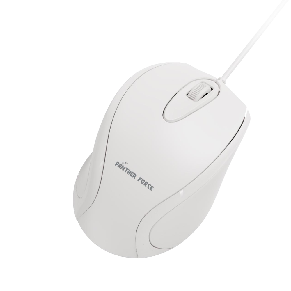 Panther Force Wired Optical Mouse - PF295 | High-Precision Tracking, Ergonomic Design, Durable Build, Plug-and-Play Simplicity