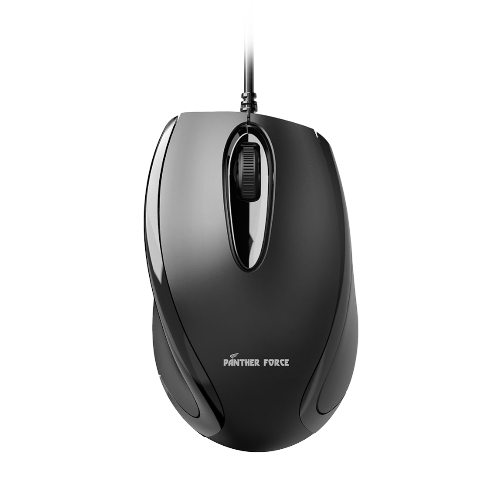 Panther Force Wired Optical Mouse - PF295 | High-Precision Tracking, Ergonomic Design, Durable Build, Plug-and-Play Simplicity