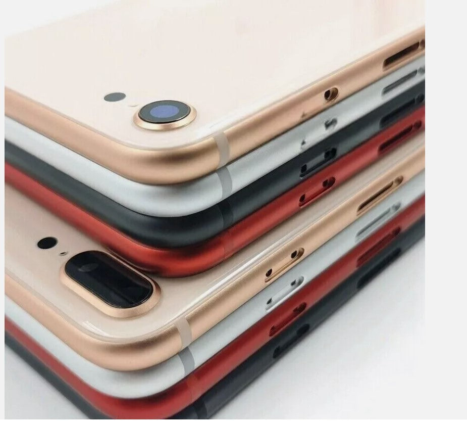 Back Glass Frame Housing For iPhone 8 with small parts and logo